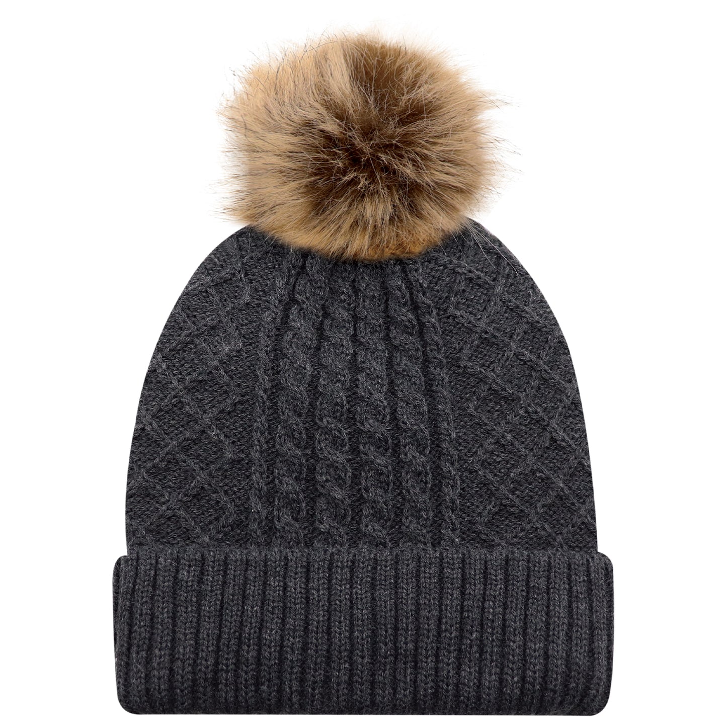 Satin lined pom toque