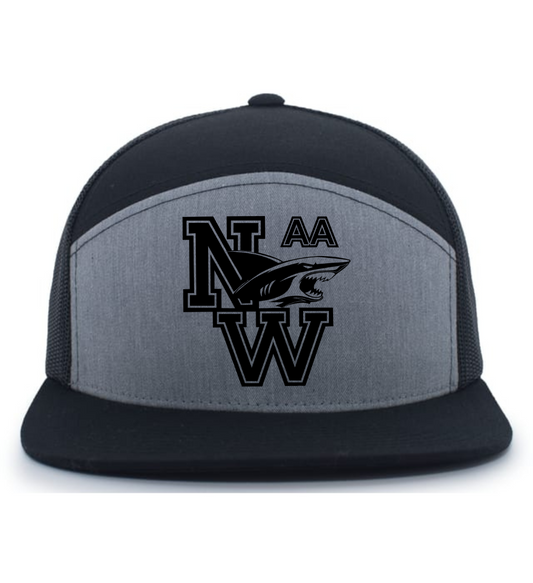 6 panel Arched Trucker hat